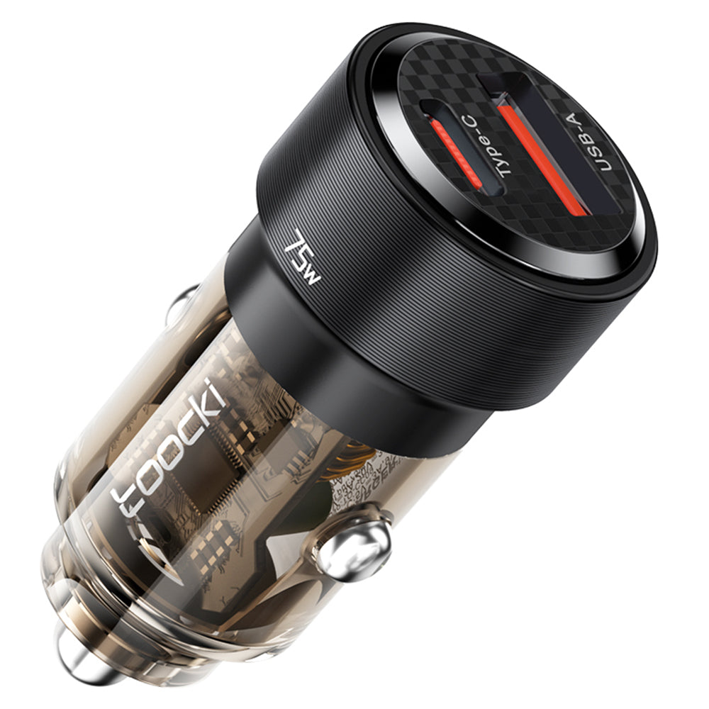 TOOCKI TQ-CC09 PD 45W Fast Car Charger USB-A+Type-C Cigarette Lighter Adapter Car Plug TOOCKI TQ-CC09 PD 45W Fast Car Charger USB-A+Type-C Cigarette Lighter Adapter Car Plug